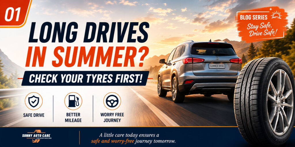 Long Drives in Summer? Check Your Tyres First!